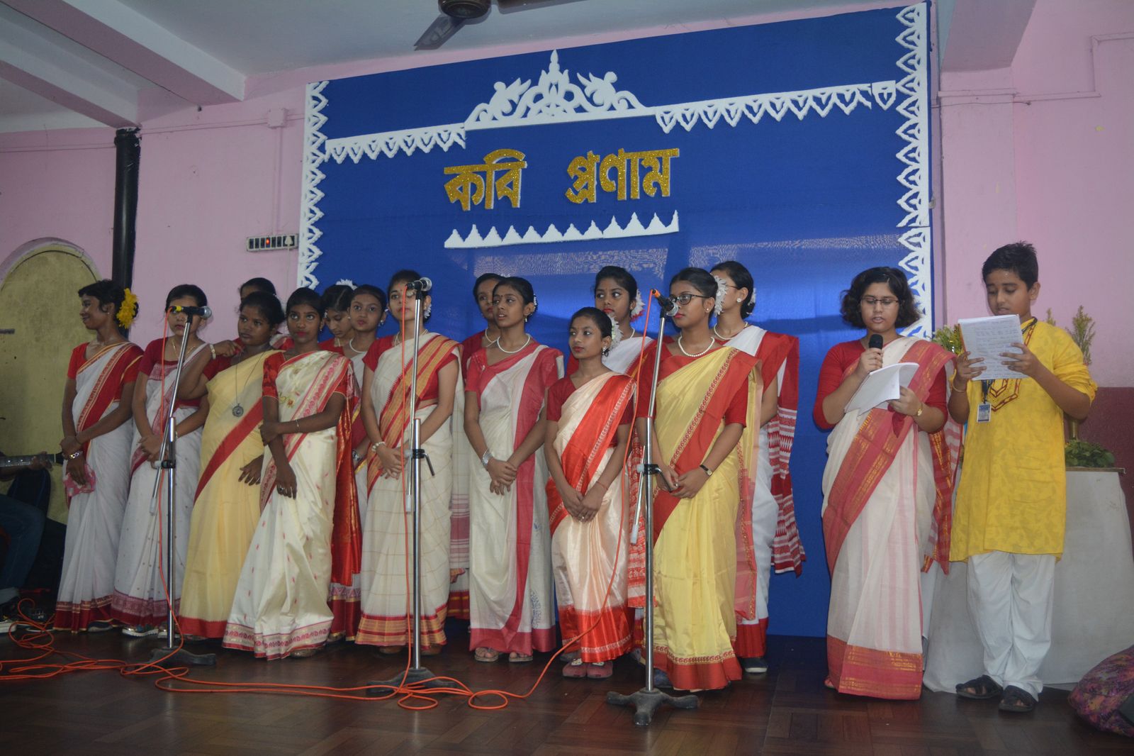 Little Star High School students at a cultural event